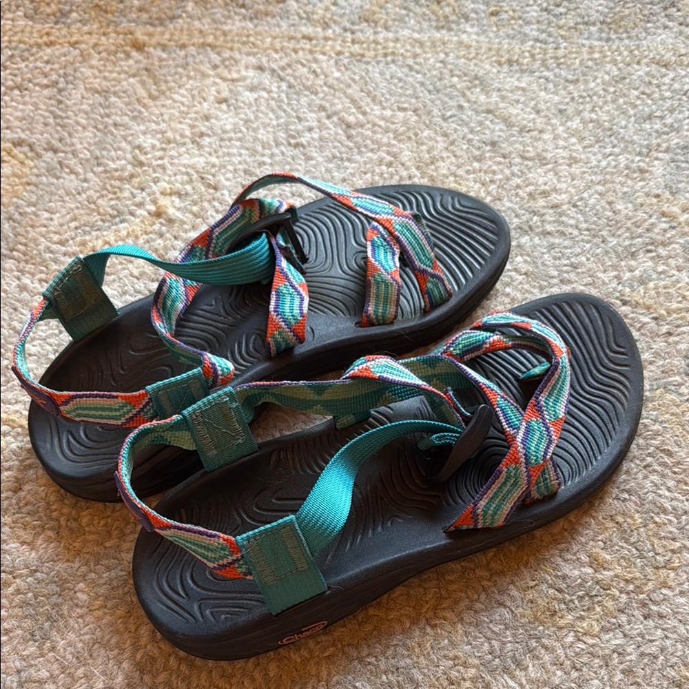 Chaco Women's Sandals - Black and Teal